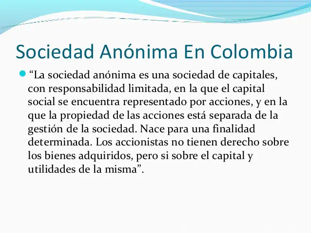 Sociedad Anonima (Colombia)